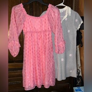 Bundle of 2 Beautiful Girls Dresses - Sweater Dress and a Princess dress